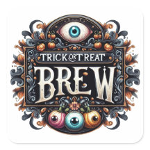 Autocollant Trick or Treat Brew