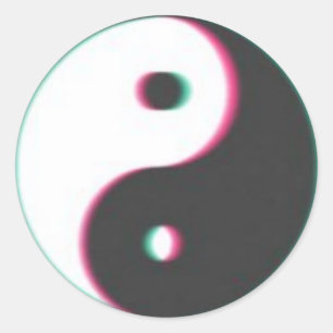 autocollant trippy ying yang