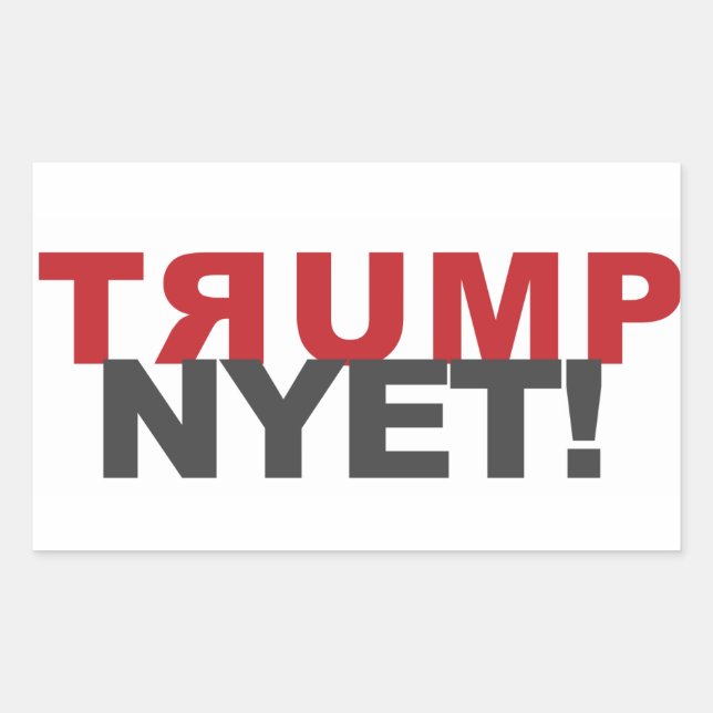 autocollant TRUMP NYET! et autres produits (Devant)