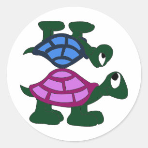 Autocollant Turtlle Piggyback
