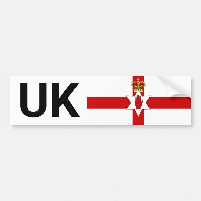 Autocollant UK & Voyage en Irlande du Nord à l'étr (Devant)