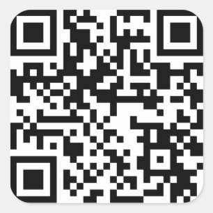 Autocollant URL de code QR 2,5 x 2,5 pouces