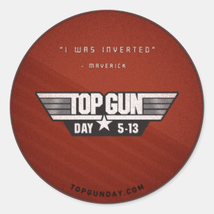 Autocollant v2 de jour de Top Gun - j'ai été