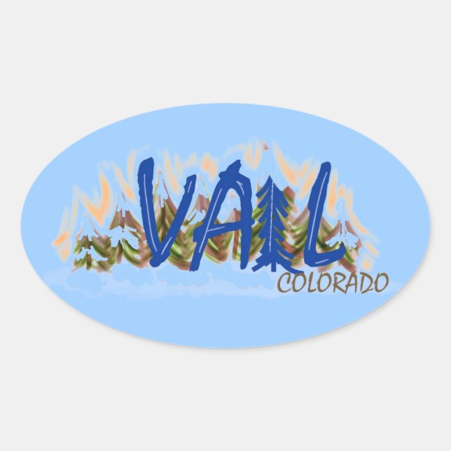 Autocollant Vail Colorado (Devant)
