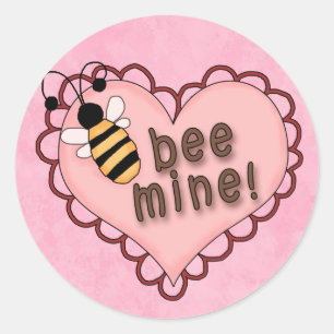 Autocollant Valentine Bee