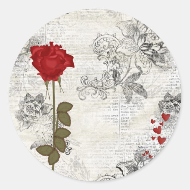 autocollant valentines (Devant)