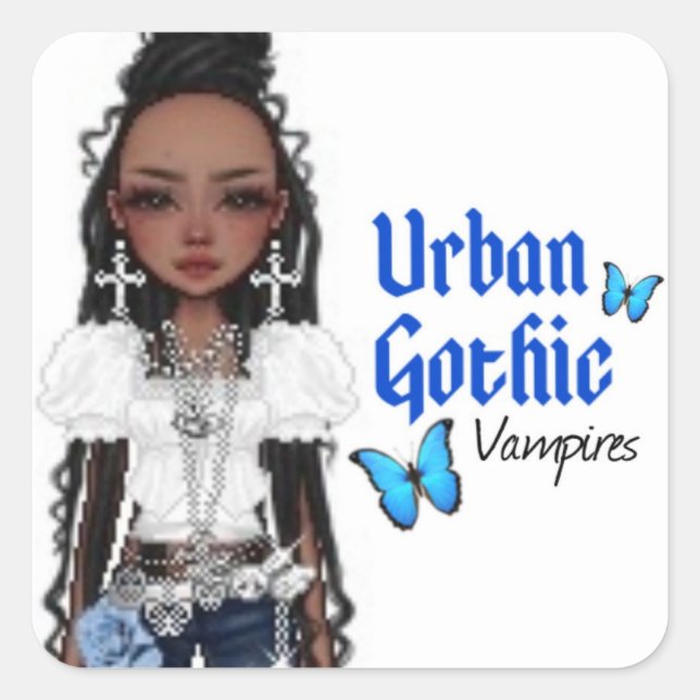 Autocollant vampires gothique urbain 7 (Devant)