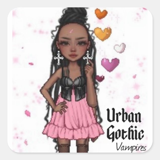 Autocollant vampires gothique urbain 7 (Devant)