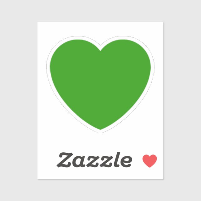 Autocollant vert anglais (Feuille)