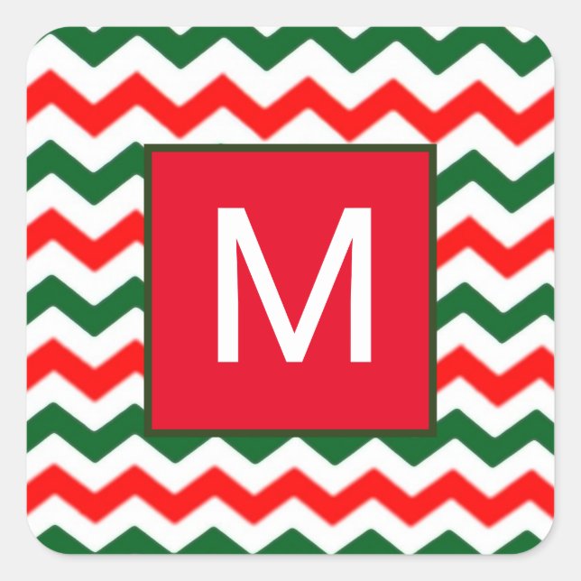 autocollant vert et rouge personnalisé (Devant)