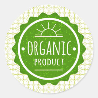 Autocollant vert pour produit biologique