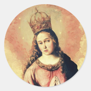 Autocollant Vierge Marie Regina Caeli