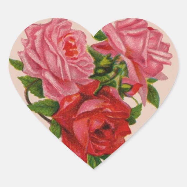 Autocollant vintage de la Saint Valentin (Devant)