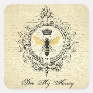 Autocollant Vintage français Queen Bee