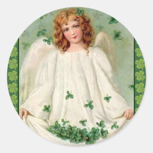 Autocollant vintage Irish Angel