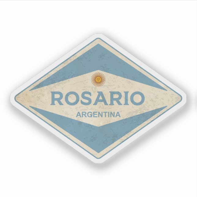 Autocollant Vintage Rosario Argentina (Devant)