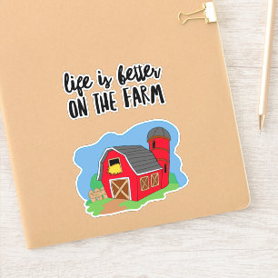 Autocollant Vinyl Coupé Sur Mesure De La Vie Agric