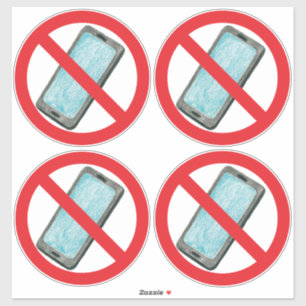 Autocollant vinyle anti-smartphone