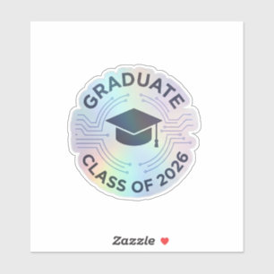 Autocollant vinyle de fin d'études de classe futur