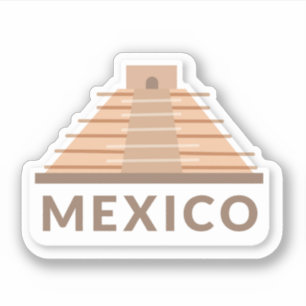 Autocollant vinyle de voyage Mexique