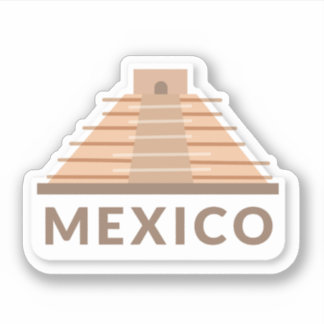 Autocollant vinyle de voyage Mexique