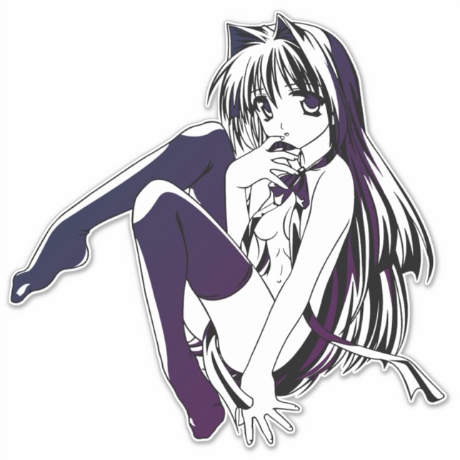 Autocollant vinyle découpé sur mesure (Devant)