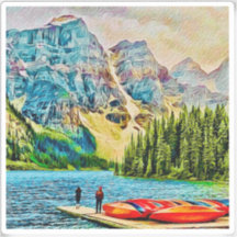 Autocollant vinyle du parc national Banff