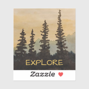 Autocollant vinyle Explorez la nature