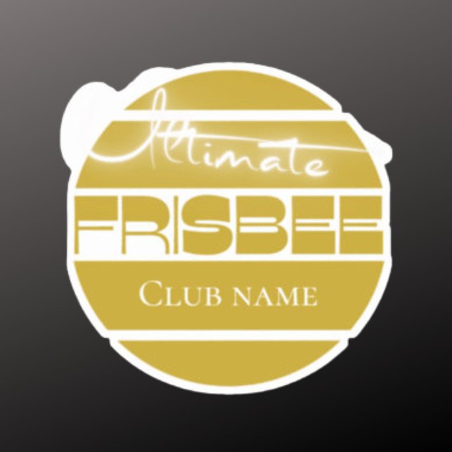 Autocollant vinyle jaune personnalisé Ultimate Fri (Créateur téléchargé)