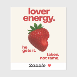 Autocollant vinyle Lover Energy   Autocollant Stra