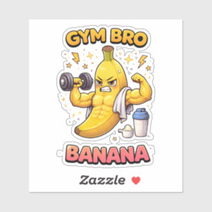 Autocollant vinyle personnalisé banane frère de sa