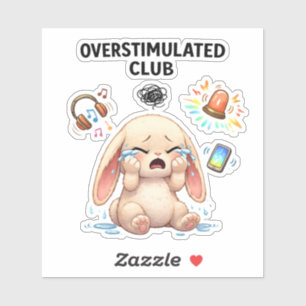 Autocollant vinyle personnalisé Club Bunny surstim