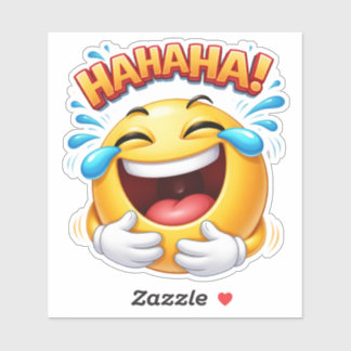 Autocollant vinyle personnalisé de style emoji de 
