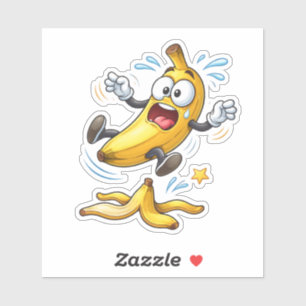 Autocollant vinyle personnalisé en forme de banane