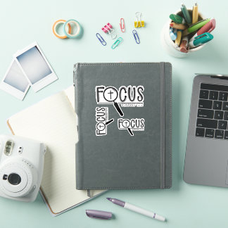 Autocollant vinyle personnalisé Focus Cross chréti