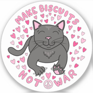 Autocollant vinyle pour chaton 'Faites des biscuit