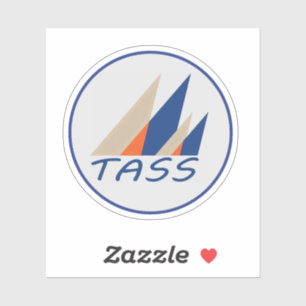 Autocollant vinyle sur mesure Logo TASS