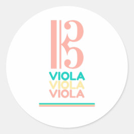 Autocollant Viola Alto Clef