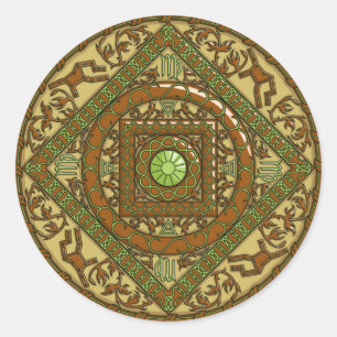 Autocollant Virgo Mandala