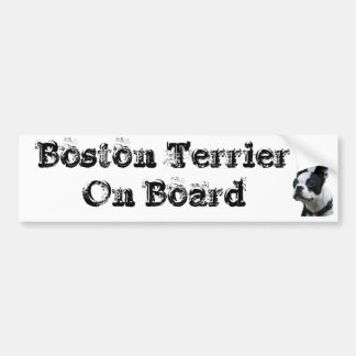 Autocollant voiture Boston Terrier On Board