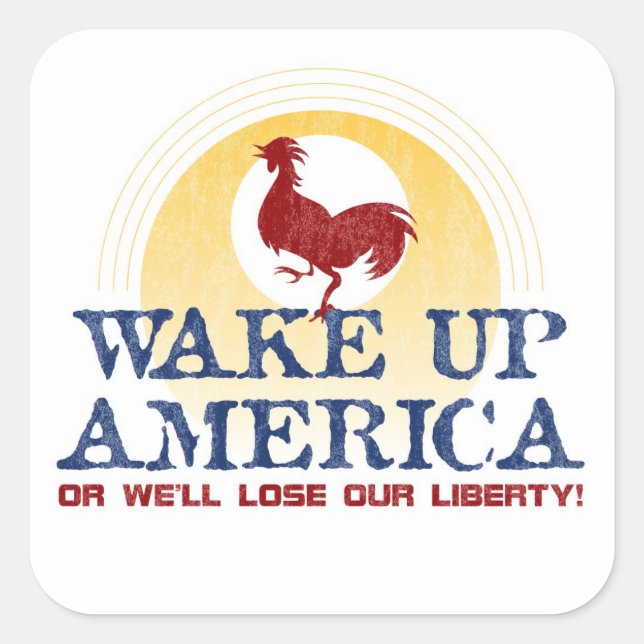 Autocollant Wake Up America (Devant)