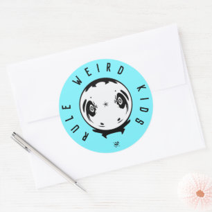 Autocollant Weird Kids Rule – devise drôle de biza