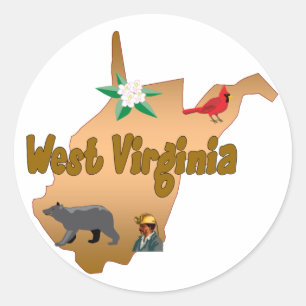 Autocollant West Virginia