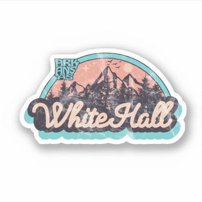 Autocollant White Hall, Arkansas (Devant)