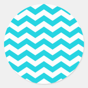 Autocollant Zig Zag Blanc