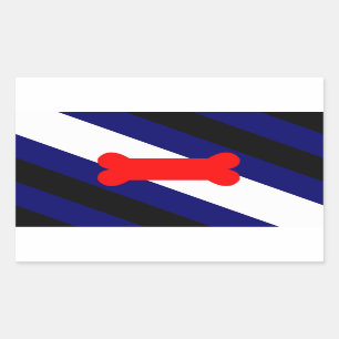 Autocollants 4 brillants de rectangle de drapeau