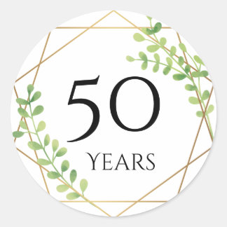 autocollants 50 ans anniversaire
