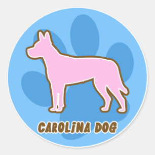 Autocollants à la mode de chien de la Caroline