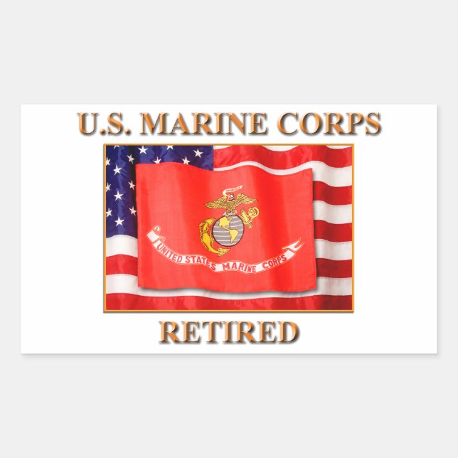 Autocollants à la retraite USMC (Devant)