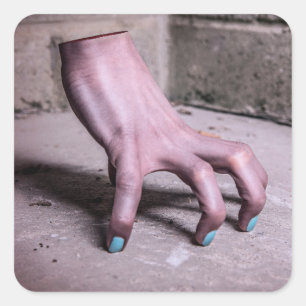 Autocollants à main bizarre